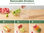 Stackable Clear Bins With Removable Dividers
